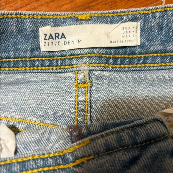 ZARA Denim Mini Skirt, Size XS, Good Condition - Picture 4 of 4